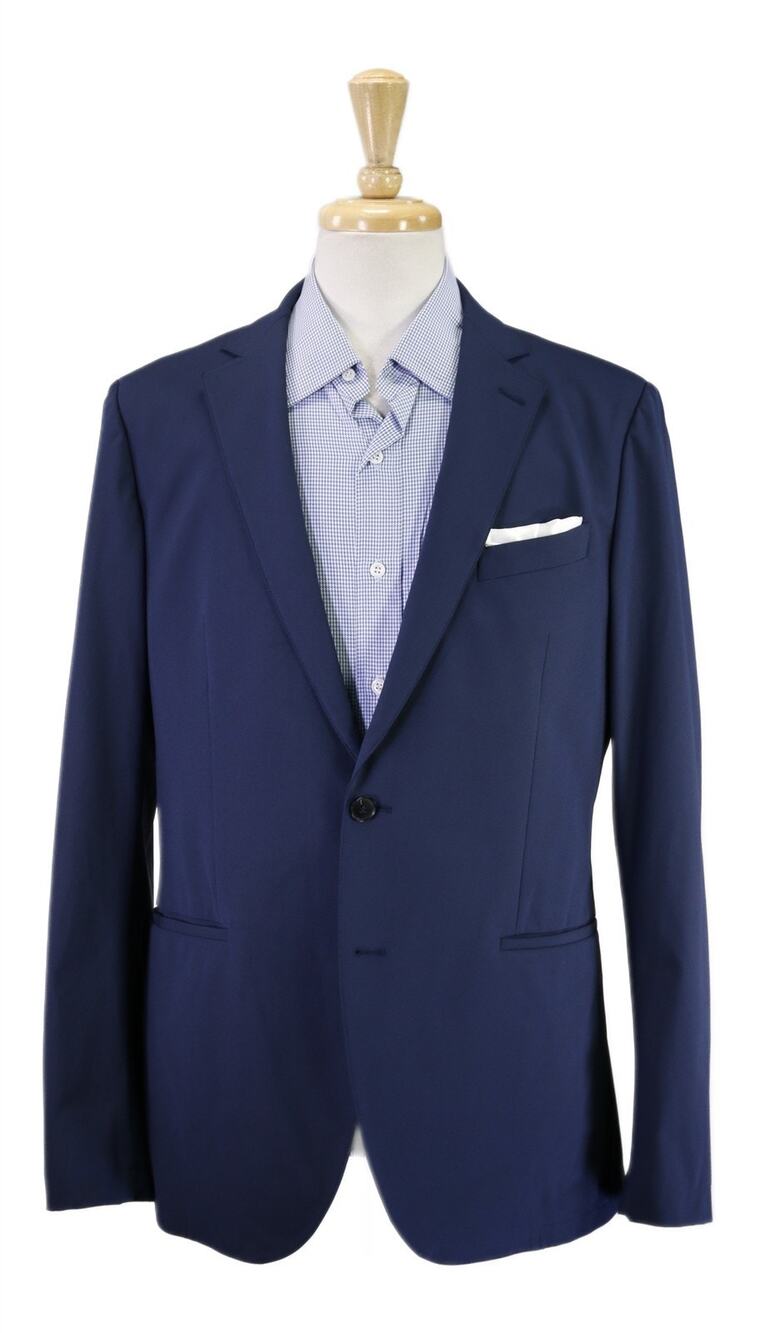 Sene Custom FlexTech Stretch Navy Blue Blazer Jacket 42R